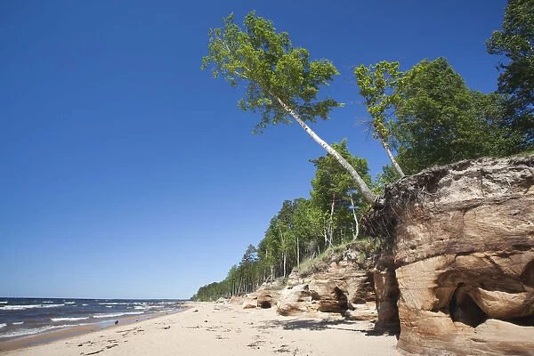 Latvia, Northeastern Latvia, Vidzeme Coast Region, Saulkrasti, beach by the Veczemju