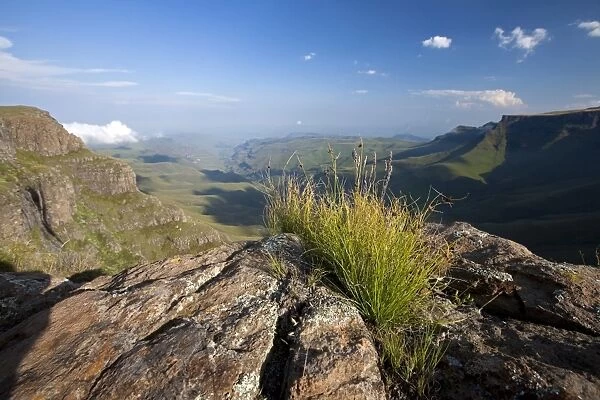 Lesotho, Sani Pass. The border with South Africa in the Drakensberg Mountain range