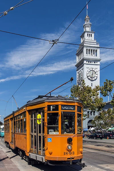 Former Milan (Italy) tram known also as ATM Class 1500 or Carrelli at the Embarcadero