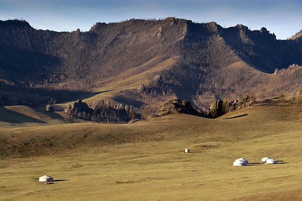 Mongolia, Terelj National Park, Ger Camp