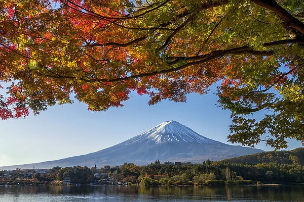 Mt. Fuji, Lake Tanuki, Fujinomiya, Shizouka, Honshu, Japan