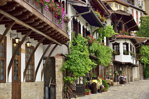 The oldest street in Veliko Tarnovo, General Gurko street, with charming old houses