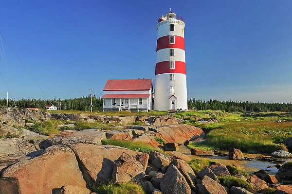 Pointe-des-Monts lighthouse Municipalite de Baie-Trinite, Quebec, Canada