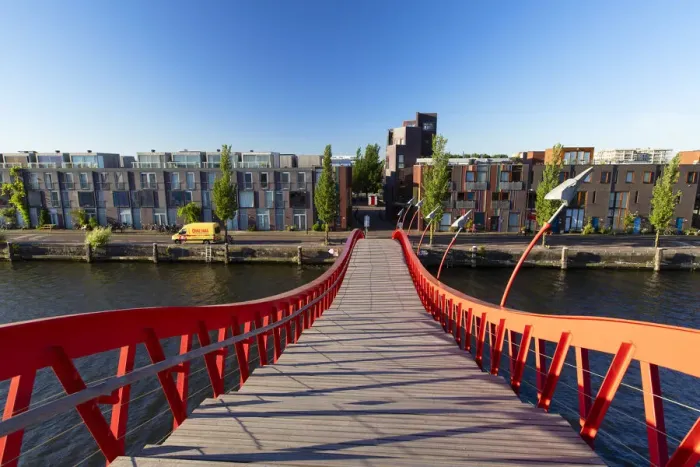 Framed Print : Print of Python Bridge in Amsterdam Framed Print : Print of Python Bridge in Amsterdam