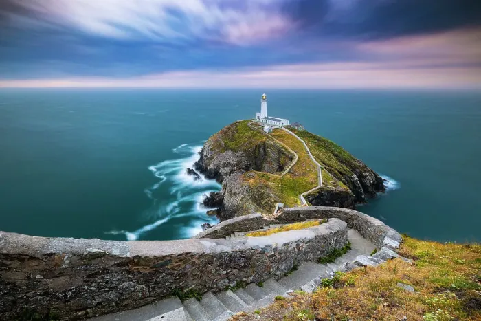 Framed Print : South Stack Lighthouse Print, Anglesey at Sunset Framed Print : South Stack Lighthouse Print, Anglesey at Sunset
