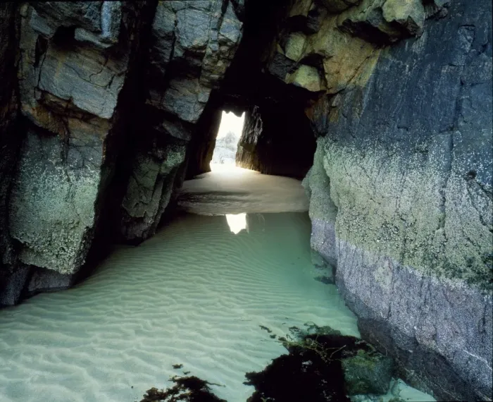 Framed Print : Rights Managed Rock Tunnel Print at Traigh Mhor Framed Print : Rights Managed Rock Tunnel Print at Traigh Mhor