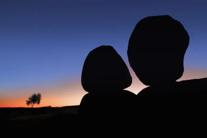 Framed Print : Devils Marbles Rock Formation Print