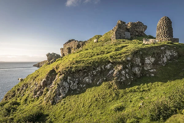 Ruins of Duntulm Castle in the north of the Trotternish Peninsula, Isle of Skye