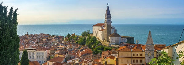 Slovenia, Primorska, Piran, Old Town, Church of St. George (Cerkev sv. Jurija)