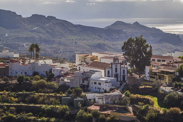 Spain, Canary Islands, Gran Canaria Island, San Bartolome de Tirajana, high angle