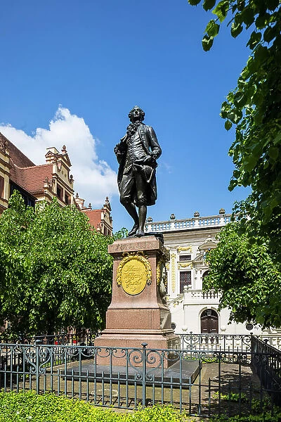 Statue of Goethe, Leipzig, Saxony, Germany