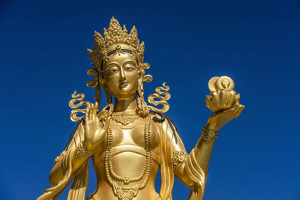 Statue around the Great Buddha Dordenma is a gigantic Shakyamuni Buddha statue