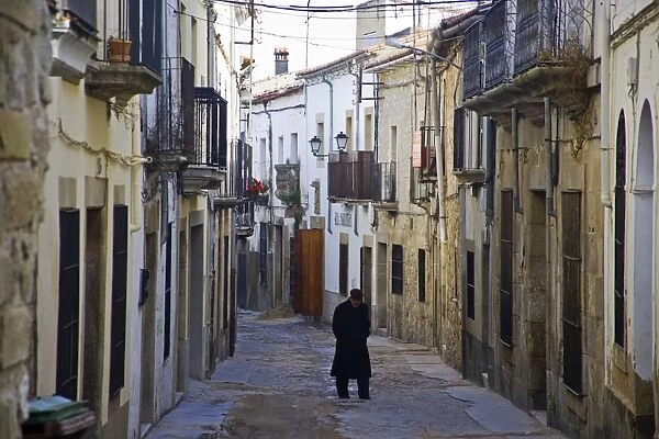 Street in the downtown of Trujillo, Caceres, Spain