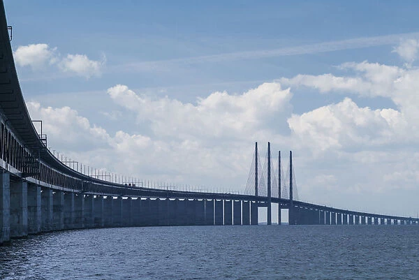 Sweden, Scania, Malmo, Oresund Bridge, longest cable-tied bridge in Europe