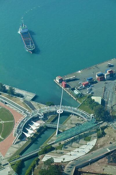 Taiwan, Kaohsiung, View of Singuang Ferry Wharf