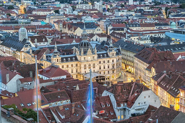 Town View & Rooftops, Graz, Austria