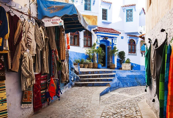 Traditional shops in Chefchaouen, Morocco