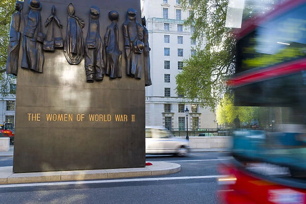 UK, London, Whitehall, Monument to The Women of World War II