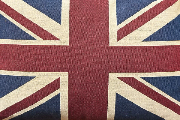 Union Jack cushion, London, England, UK