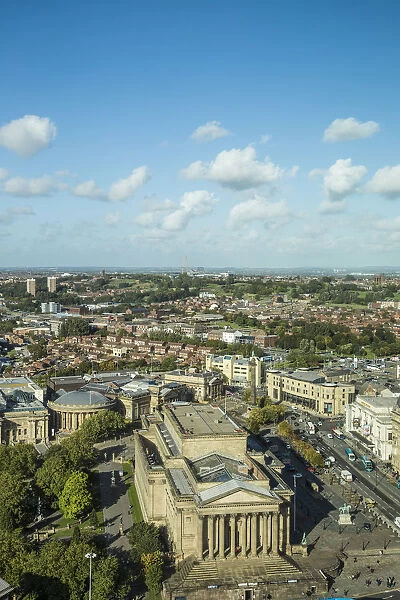 United Kingdom, England, Merseyside, Liverpool, View of City looking towards St