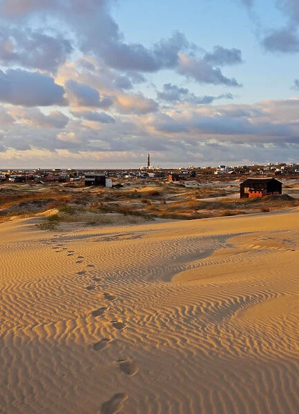 Uruguay, Rocha Department, Cabo Polonio, Sunrise at dunes