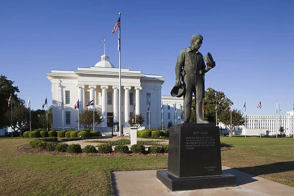 USA, Alabama, Montgomery, Alabama State Capitol, Police Monument