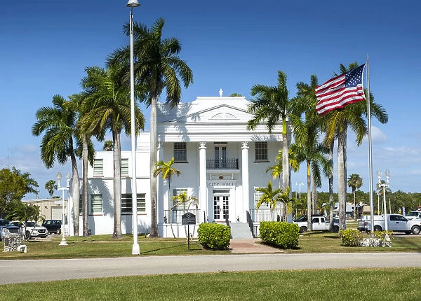 USA, Florida, Everglades City, City Hall, Old Collier County Courthouse, 1926