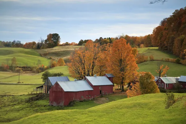 USA, New England, Vermont, Woodstock, Jenne Farm