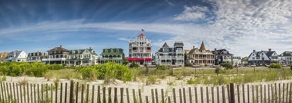 USA, New Jersey, Cape May, Victorian houses along Beach Avenue