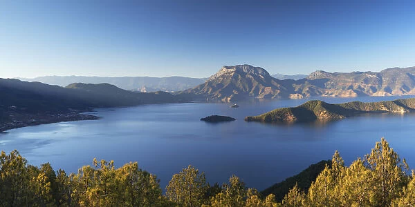 View of Lugu Lake, Yunnan, China