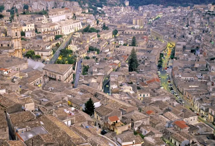 Framed Print : View over Modica Print, a photograph of Sicily's landscape Framed Print : View over Modica Print, a photograph of Sicily's landscape