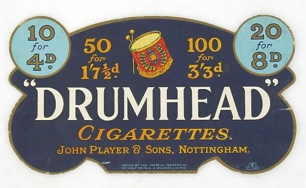 Drumhead Cigarettes, 1923