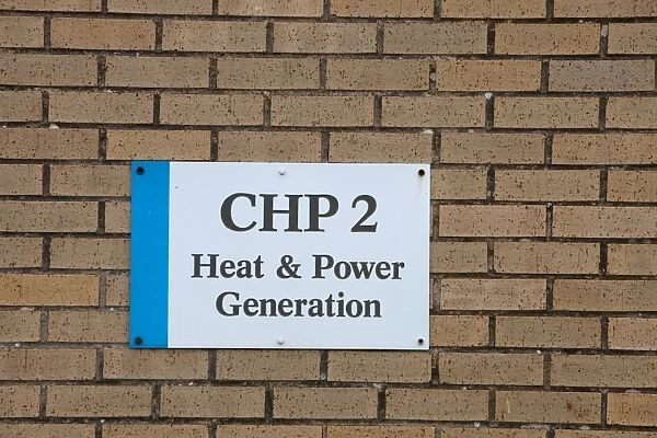 A combined heat and power plant at Daveyhulme waste water treatment plant. United Utilities Daveyhulme plant processs all of Manchester sewage and deals with 714 million litres a day. The sewage sludge from the plant is put in huge