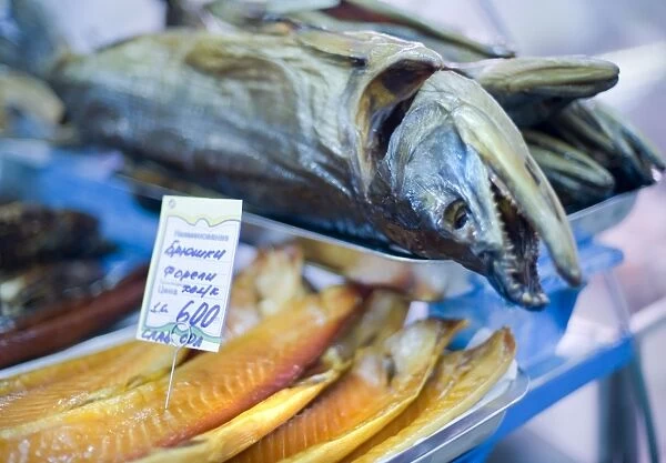 Fish Markets. Yuzho Sakhalinsk, Siberia, Russia