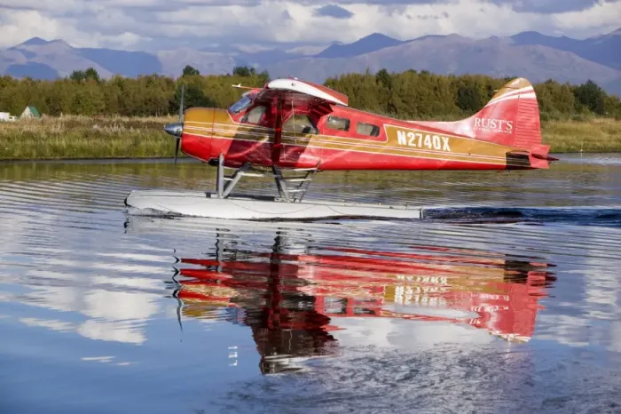 Framed Print : Anchorage Alaska Float Plane Print Framed Print : Anchorage Alaska Float Plane Print