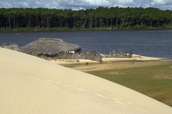 Sand dunes from Pequenos Lencois Maranhenses, between the ocean and Preguicas river, Barreirinhas, Maranh o