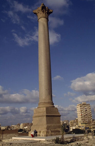 10000385. EGYPT Alexandria Pompeys Pillar built in 297 AD