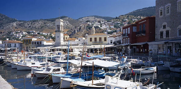 20013776. GREECE Saronic Islands Hydra Hydra Town