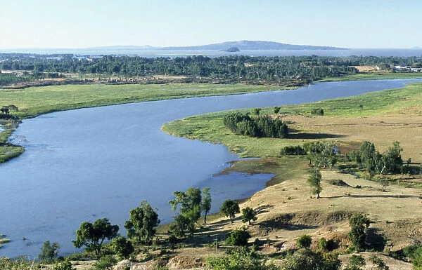 20018020. ETHIOPIA Lake Tana View over lake the source of the Blue Nile