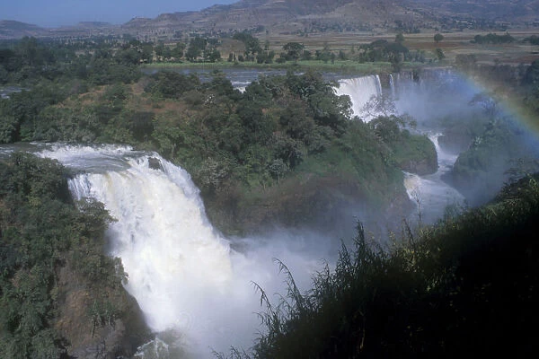 20018032. ETHIOPIA Blue Nile Falls View over waterfall and river