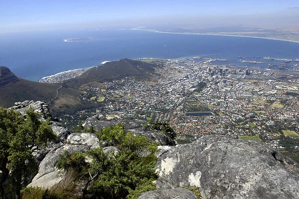 20038575. SOUTH AFRICA Western Cape Cape Town Aerial view