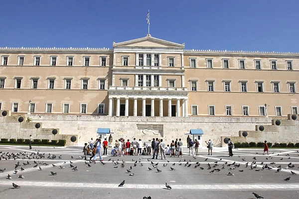 20064594. GREECE Athens Facade of the Parliament building seen