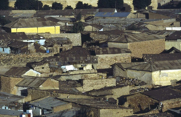 20070799. ERITREA Asmara Old city rooftops