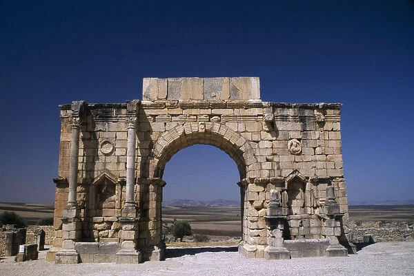 20083780. MOROCCO Meknes Volubilis The Triumphal Arch of Volubilis