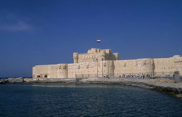 20084977. EGYPT Nile Delta Alexandria Fort Qaitbey seen
