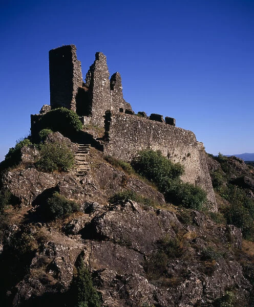20089118. FRANCE Languedoc-Roussillon Aude Chateaux de Lastours Cathar castles