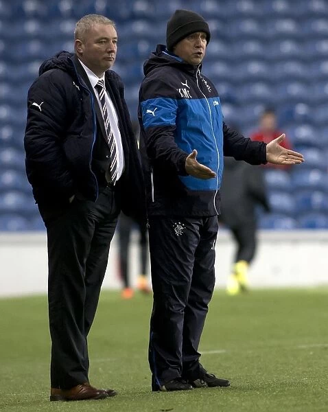 Ally McCoist and Kenny McDowall: A Reunited Duo at Ibrox Stadium - Scottish Cup Champions