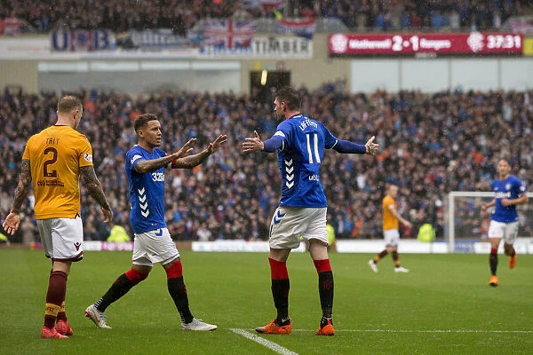 Double Trouble: Kyle Lafferty Scores Brace in Rangers Victory over Motherwell (Ladbrokes Premiership)