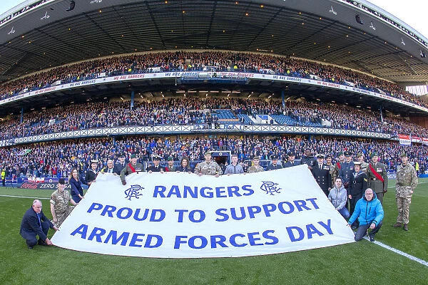 John Greig Honors Armed Forces: A Special Reunion at Ibrox Stadium before the Scottish Cup Match (2003)