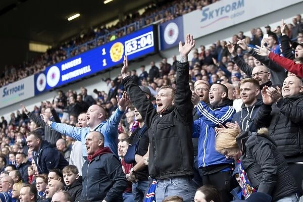 Passionate Rangers Fans Celebrate Scottish Cup Victory at Ibrox Stadium (2003)